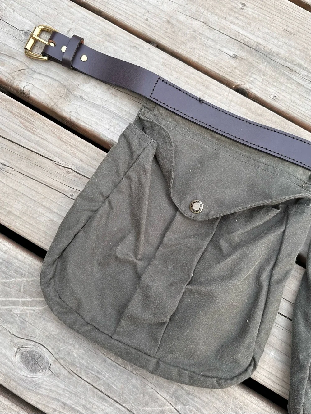 Filson Large Green Ammo Bag Belt